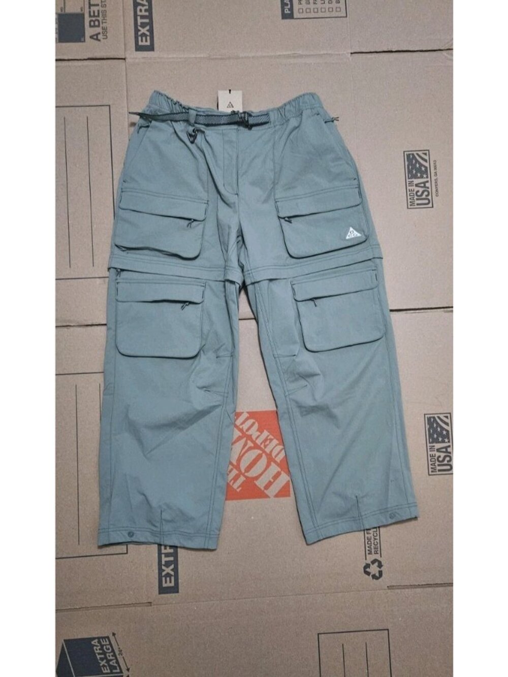 Nike ACG Smith Summit Cargo Convertible Green Pants Womens